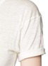 Detail View - Click To Enlarge - ISABEL MARANT ÉTOILE - 'Koldi' roll sleeve logo T-shirt