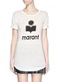 Main View - Click To Enlarge - ISABEL MARANT ÉTOILE - 'Koldi' roll sleeve logo T-shirt