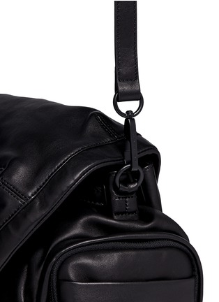 Detail View - Click To Enlarge - ALEXANDER WANG - 'Marti' washed leather three-way backpack