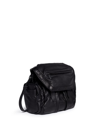 Figure View - Click To Enlarge - ALEXANDER WANG - 'Marti' washed leather three-way backpack