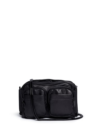 Main View - Click To Enlarge - ALEXANDER WANG - 'Brenda' zip lamb leather chain bag