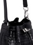 Detail View - Click To Enlarge - ALEXANDER WANG - 'Alpha' woven leather bucket bag