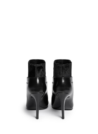 Back View - Click To Enlarge - ALEXANDER WANG - 'Ryan' calf hair leather ankle boots
