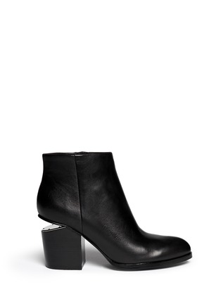 Main View - Click To Enlarge - ALEXANDER WANG - 'Gabi' cutout heel leather boots