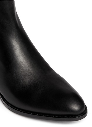 Detail View - Click To Enlarge - ALEXANDER WANG - 'Anouck' Plexiglas heel leather ankle boots