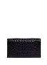 Figure View - Click To Enlarge - ALEXANDER WANG - 'Prisma' alligator embossed leather envelope continental wallet