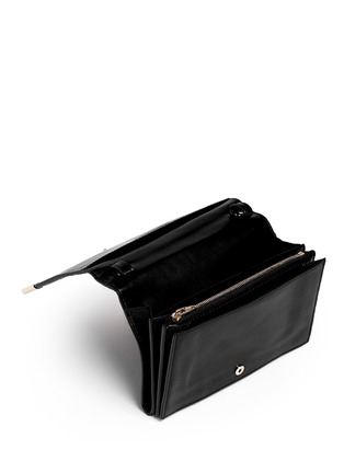Detail View - Click To Enlarge - ALEXANDER WANG - 'Prisma' alligator embossed leather clutch