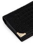 Detail View - Click To Enlarge - ALEXANDER WANG - 'Prisma' alligator embossed leather clutch