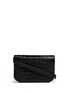 Main View - Click To Enlarge - ALEXANDER WANG - 'Prisma' alligator embossed leather clutch