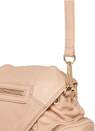 Detail View - Click To Enlarge - ALEXANDER WANG - 'Mini Marti' washed leather three-way backpack