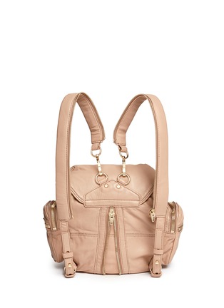 Back View - Click To Enlarge - ALEXANDER WANG - 'Mini Marti' washed leather three-way backpack