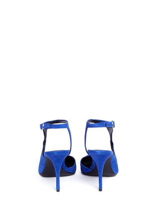 Back View - Click To Enlarge - ALEXANDER WANG - 'Stefania' suede ankle strap pumps