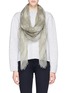 Figure View - Click To Enlarge - FRANCO FERRARI - Lace print wool-cashmere scarf
