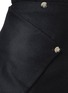 Detail View - Click To Enlarge - VICTORIA BECKHAM - Twist drape wool blend felt skirt