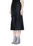 Front View - Click To Enlarge - VICTORIA BECKHAM - Asymmetric belted wool felt midi skirt