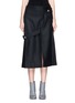 Main View - Click To Enlarge - VICTORIA BECKHAM - Asymmetric belted wool felt midi skirt