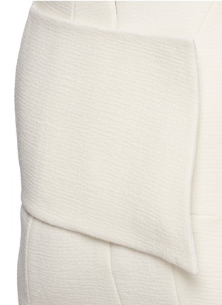 Detail View - Click To Enlarge - VICTORIA BECKHAM - Seamed panel bonded crepe sheath dress