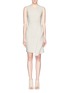 Main View - Click To Enlarge - VICTORIA BECKHAM - Seamed panel bonded crepe sheath dress
