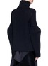 Back View - Click To Enlarge - VICTORIA BECKHAM - Puff sleeve turtleneck sweater