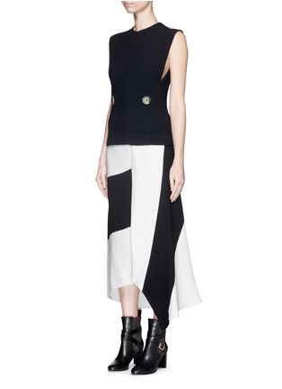 Figure View - Click To Enlarge - VICTORIA BECKHAM - Mock button sleeveless top