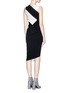 Back View - Click To Enlarge - VICTORIA BECKHAM - Colourblock sleeveless dress