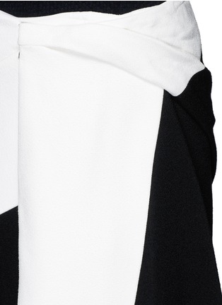 Detail View - Click To Enlarge - VICTORIA BECKHAM - Colourblock drape skirt