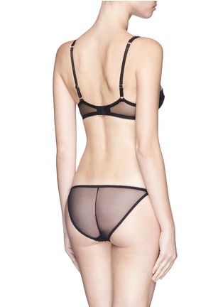 Back View - Click To Enlarge - L'AGENT - 'Estella' non-padded demi harness bra