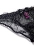 Detail View - Click To Enlarge - L'AGENT - 'Grace' foil lace mini briefs