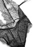 Detail View - Click To Enlarge - L'AGENT - 'Grace' foil lace plunge playsuit