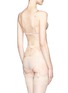 Back View - Click To Enlarge - L'AGENT - 'Dani' peony lace tulle mini briefs