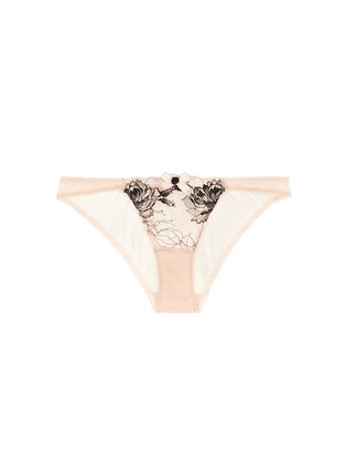 Main View - Click To Enlarge - L'AGENT - 'Dani' peony lace tulle mini briefs