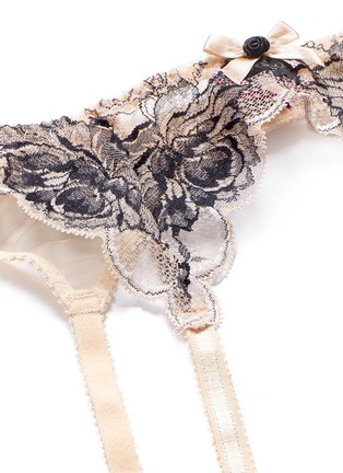 Detail View - Click To Enlarge - L'AGENT - 'Dani' peony lace tulle suspenders