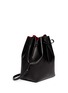 Front View - Click To Enlarge - MANSUR GAVRIEL - Contrast lining leather bucket bag