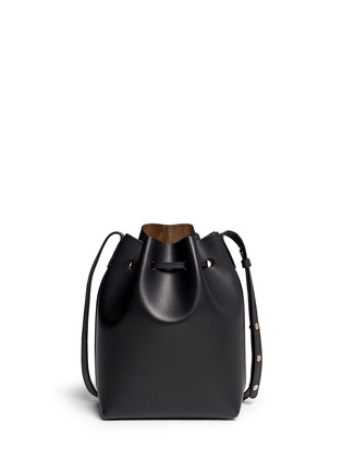 Back View - Click To Enlarge - MANSUR GAVRIEL - Mini contrast lining leather bucket bag