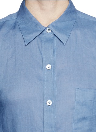 Detail View - Click To Enlarge - THEORY - 'Tianmer' ramie shirt