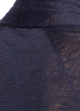 Detail View - Click To Enlarge - THEORY - 'Ashtry J' linen gauze knit cardigan