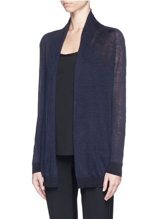 Front View - Click To Enlarge - THEORY - 'Ashtry J' linen gauze knit cardigan
