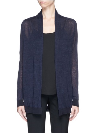 Main View - Click To Enlarge - THEORY - 'Ashtry J' linen gauze knit cardigan