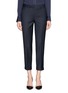 Main View - Click To Enlarge - THEORY - 'Mustadio' fold cuff wool tailored cropped pants