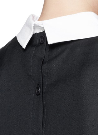 Detail View - Click To Enlarge - THEORY - 'Audressa' contrast collar top