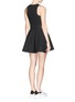 Back View - Click To Enlarge - ELIZABETH AND JAMES - 'Carter' lace-up waist jersey flare dress