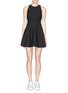 Main View - Click To Enlarge - ELIZABETH AND JAMES - 'Carter' lace-up waist jersey flare dress