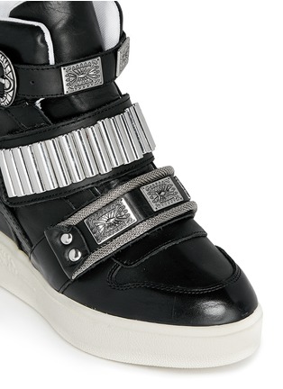 Detail View - Click To Enlarge - ASH - 'Amazing' leather concealed wedge sneakers