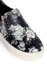 Detail View - Click To Enlarge - ASH - 'Jasmin' stud croc effect floral leather slip-ons