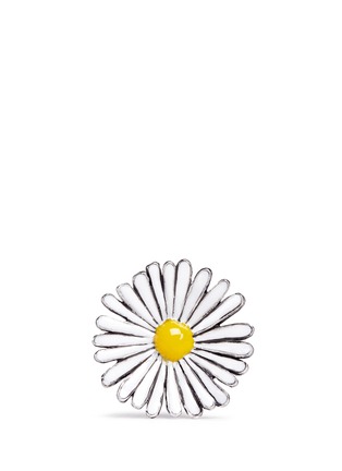 Main View - Click To Enlarge - PHILIPPE AUDIBERT - 'Margueritte' thin enamel daisy ring