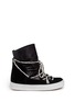 Main View - Click To Enlarge - INUIKII - 'Nilka' chain leather sneaker boots