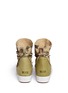 Back View - Click To Enlarge - INUIKII - 'Saomik' camouflage print suede sneaker boots