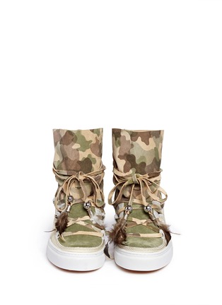 Figure View - Click To Enlarge - INUIKII - 'Saomik' camouflage print suede sneaker boots