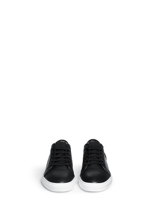 Figure View - Click To Enlarge - ARMANI COLLEZIONI - Leather low top sneakers