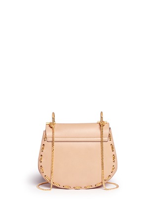 Back View - Click To Enlarge - CHLOÉ - 'Drew' small chain border leather shoulder bag